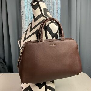 Anne Klein Chocolate Brown Satchel purse handbag